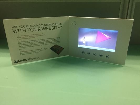 Good price Custom design 7''  lcd screen video brochure card video mailer custom video book/booklet with video screen online
