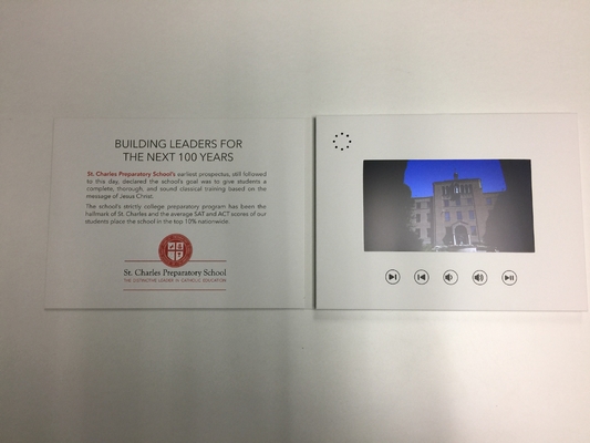 Good price Custom design 7inch lcd screen video brochure card video booklet video book for university advertising online