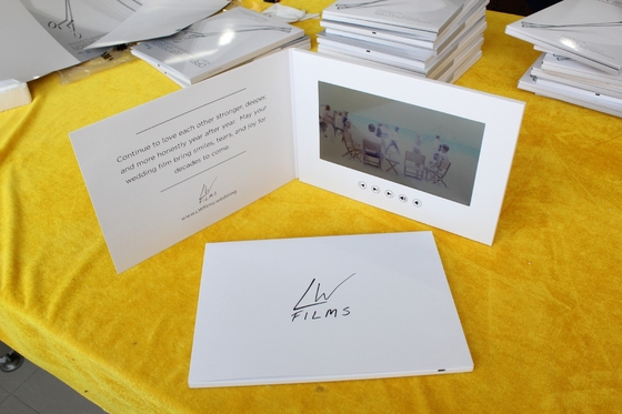 Good price Customizable Video Invitation Card White Blank Card For Wedding Invitation online