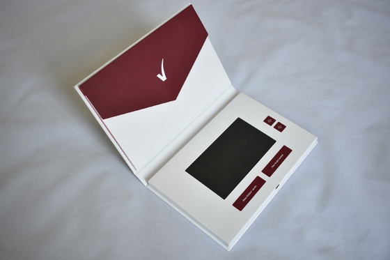 Good price Custom A5 Size Digital Video Book 5 Inch IPS TFT LCD Screen Promotional With Pocket Inside online